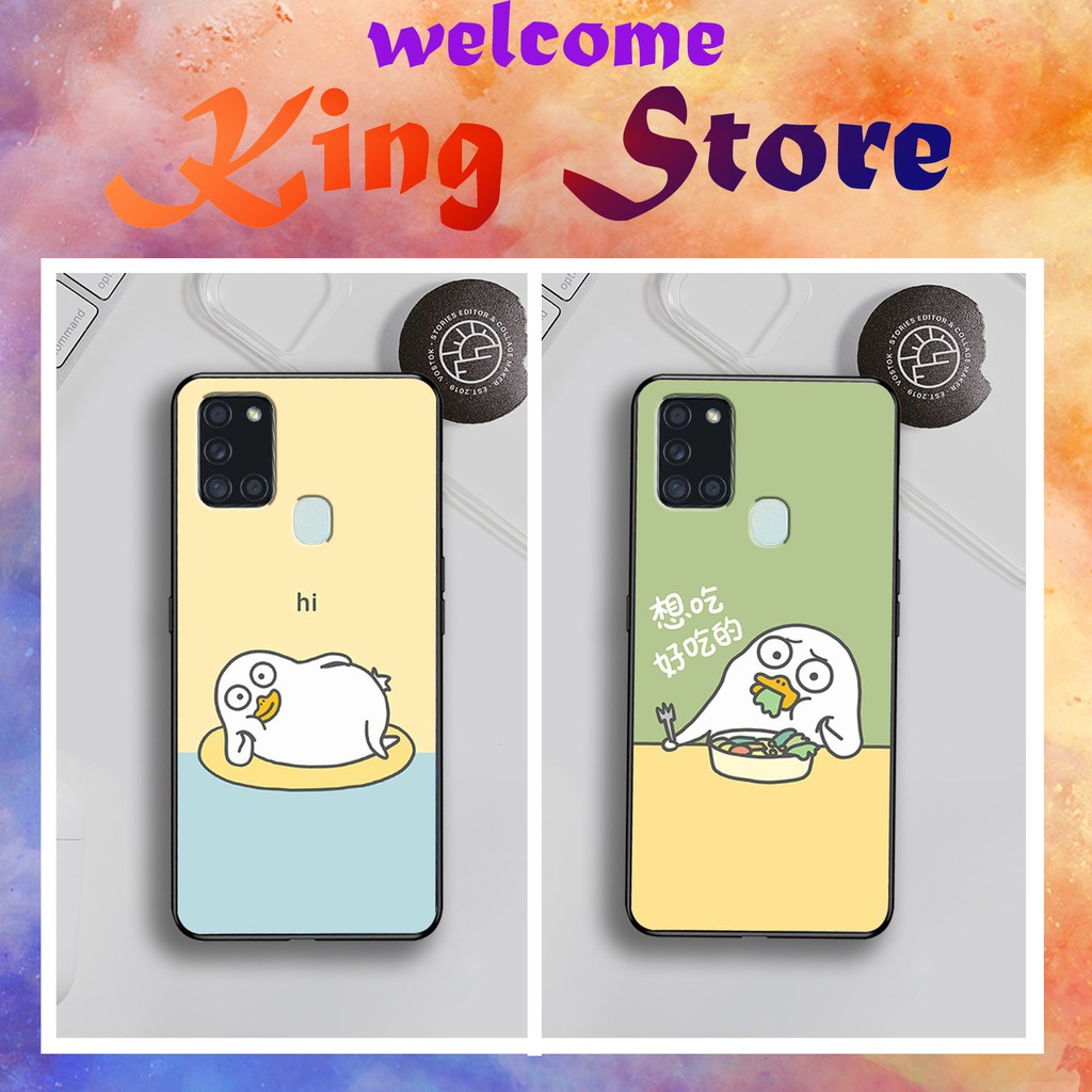 Ốp lưng Samsung A11/A21/A21S  in hình Logo chú Vịt tinh  nghịch siêu đẹp, độc, lạ_KINGSTORE.HN_Ốp SS A11/A21/A21S