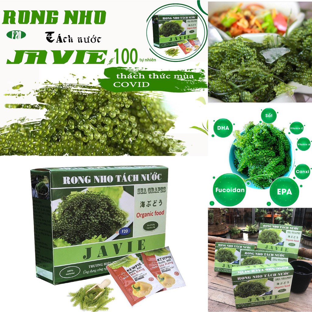 Rong nho tách nước Nha Trang 250gr + 1 chai mè rang