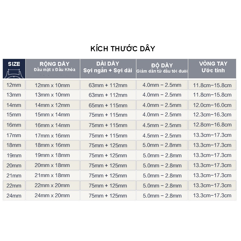 (Màu Đen) Dây đồng hồ da bê mềm họa tiết da trâu BO-29 KHÓA CÀI chống thấm nước 12 14 16 18  20 22mm