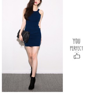 ĐẦM THUN BODY CỔ YẾM THỜI TRANG