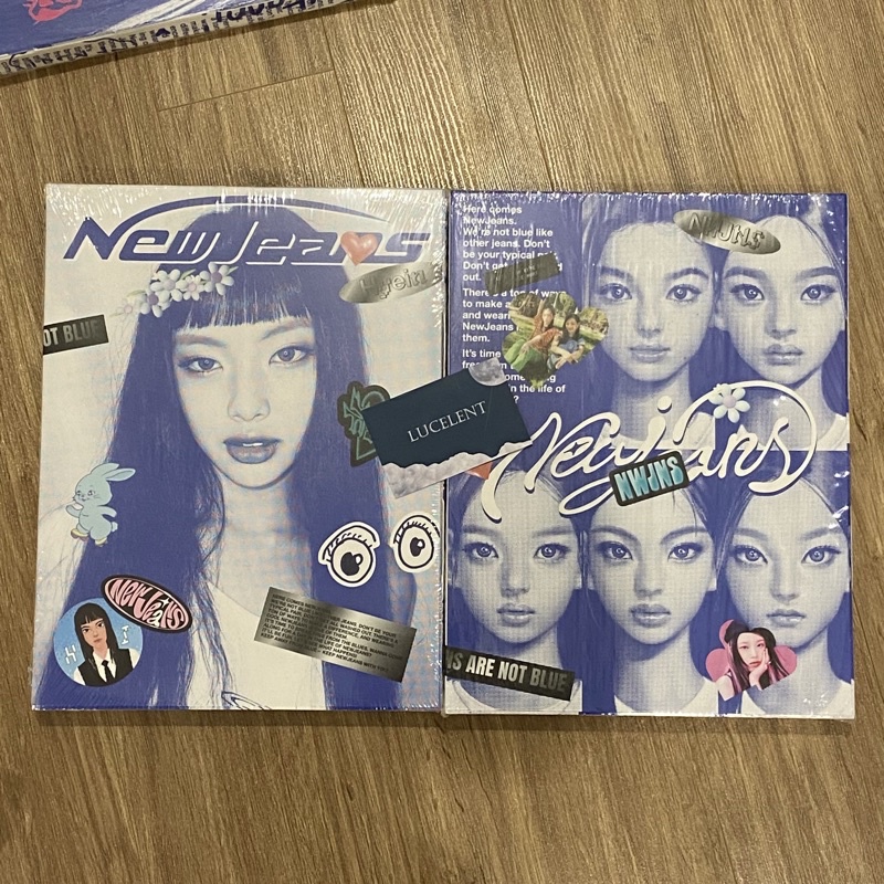 BỘ ẢNH GIẤY BO GÓC NEWJEANS BLUEBOOK