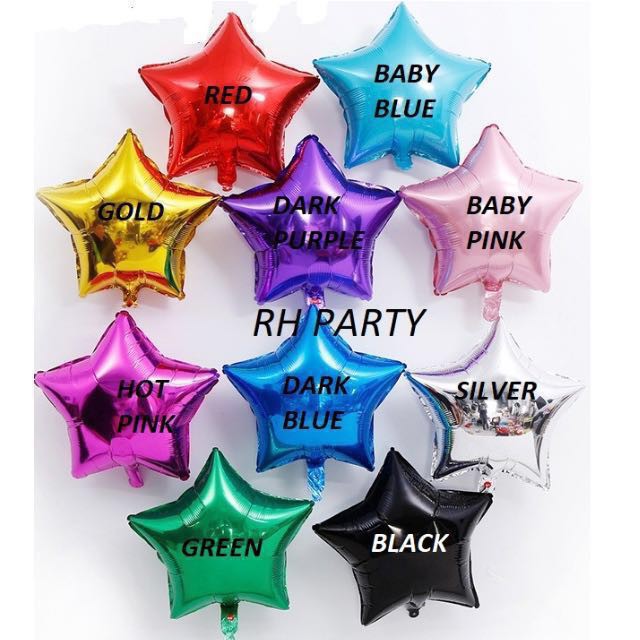 Bong bóng kiếng ngôi sao 20cm nhỏ Star Foil balloon 10'