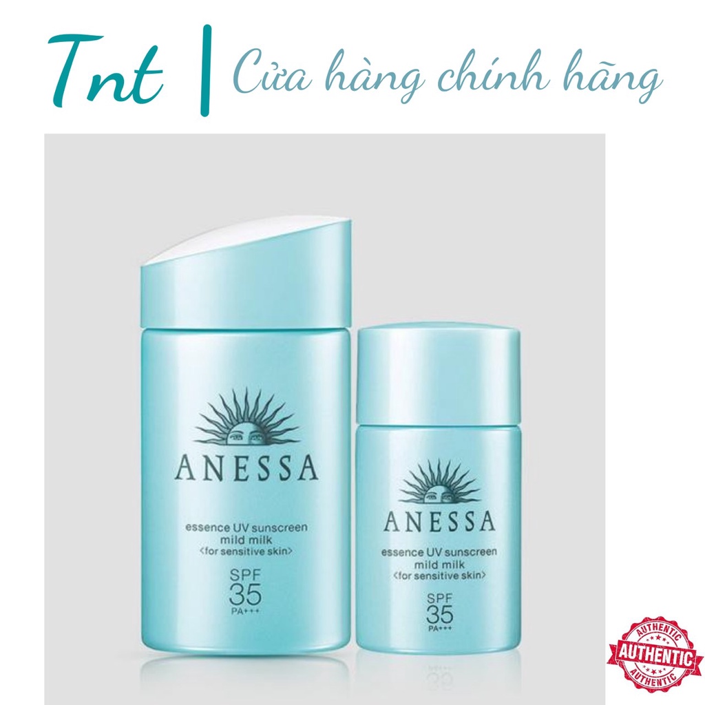 Kem chống nắng Anessa cho trẻ em Anessa Essence UV Sunscreen Mild Milk SPF 35 PA+++ 20ml