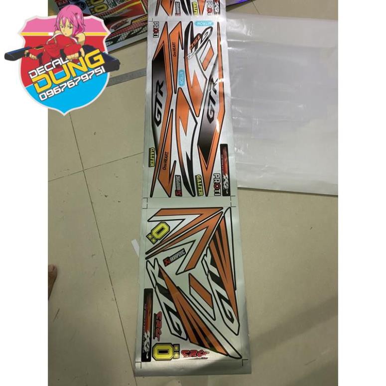 Tem xe Winner GTR cam đen chất liệu Candy cao cấp