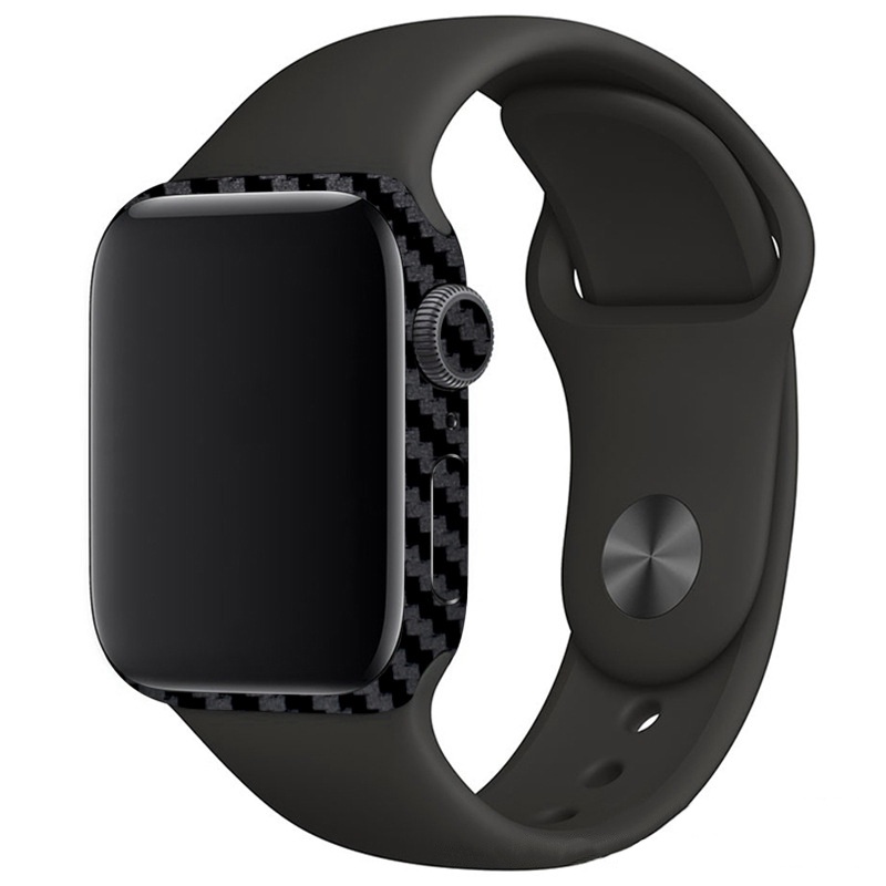 Miếng Dán Họa Tiết Sợi Carbon 3D Bảo Vệ Mặt Sau Cho Đồng Hồ Apple Watch 7 6 SE 5 4 45MM 41MM 40MM 44MM