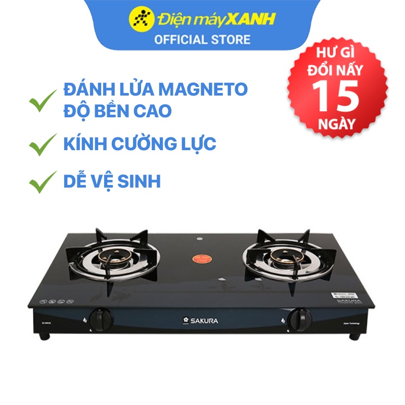 Bếp ga đôi Sakura SA-695SG