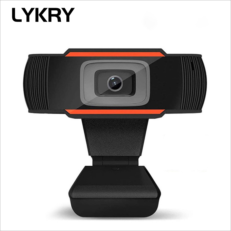 Lykry Webcam Full HD Built-in Microphone USB Plug 1080P 720P 480P