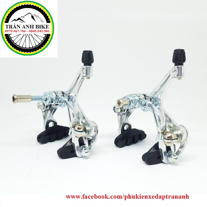 Bộ ngàm thắng road nhôm xe đạp 3 lá