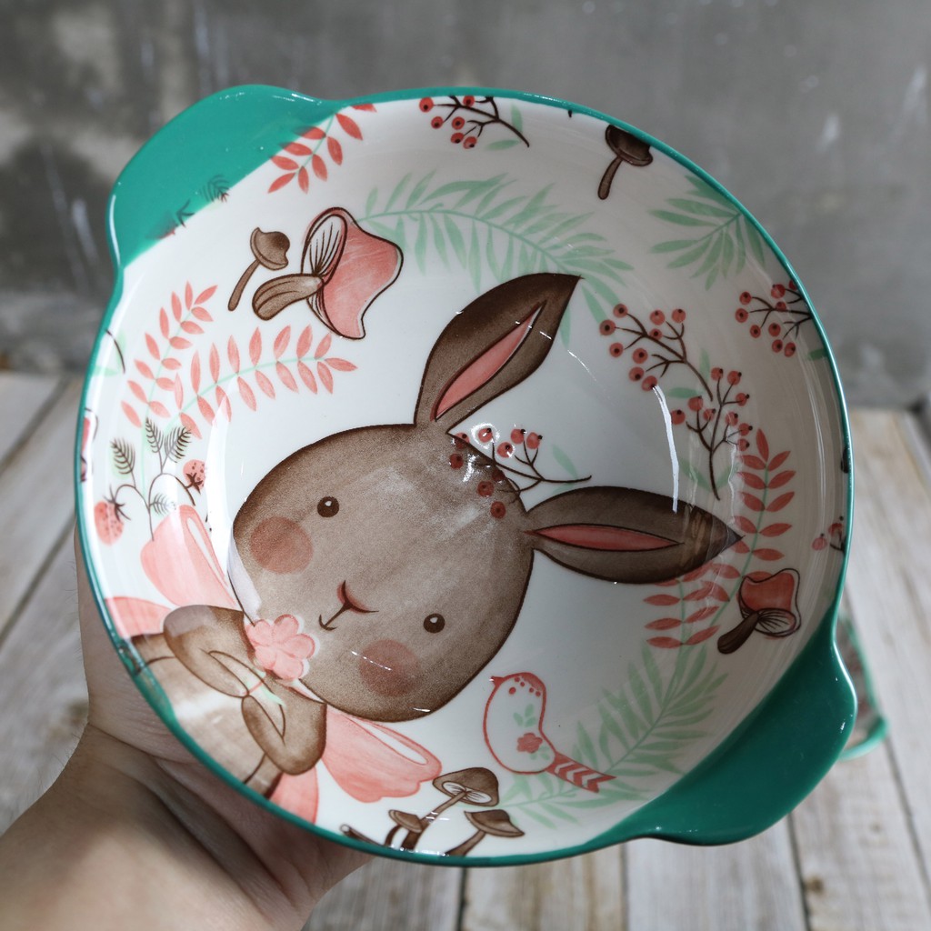 Bát Ăn Cơm Bộ Bát Đĩa Decor Chén Dĩa Dễ Thương Cute Cao Cấp S19