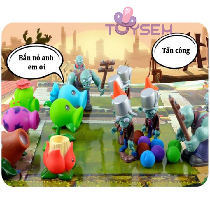 Đồ chơi trẻ em trái cây đại chiến plants vs zombies 2 toysem hoa quả nổi giận - Quà tặng sinh nhật cho bé