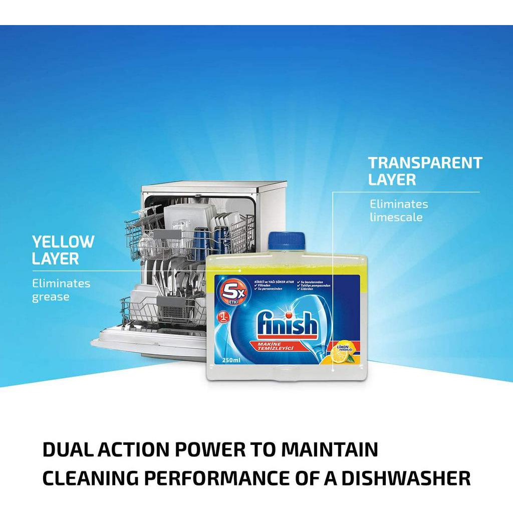 Dung dịch vệ sinh máy rửa bát Finish chai 250ml [Hàng Đức]