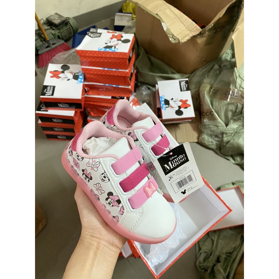 Giày Mickey DN, giày thể thao cho Bé Gái xuất dư mẫu mới tinh 2022 đế kép siêu xinh size 26-31