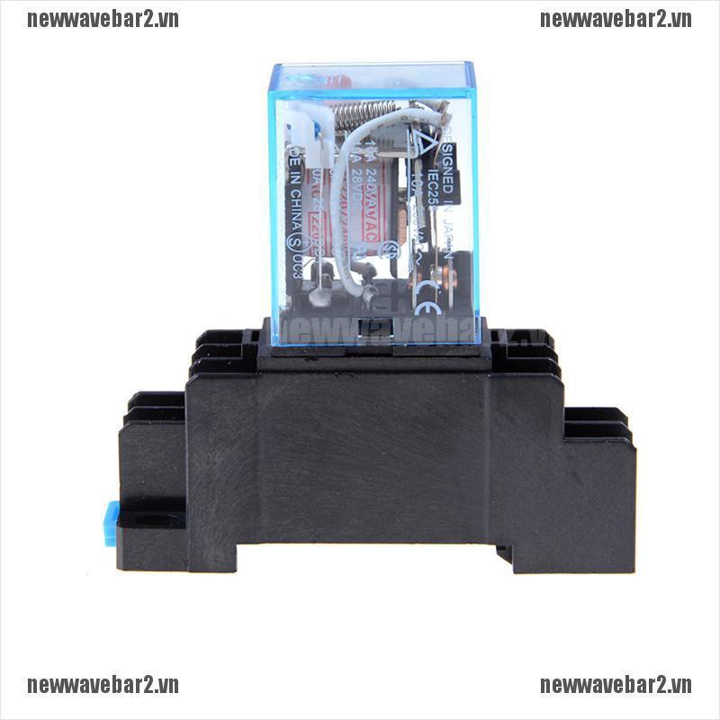Set 2 Rơ Le Điện 10a Ac220V Ly2Nj Hh62P 8 Pins 2 Open Chuyên Dụng