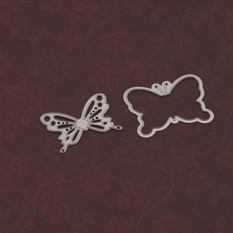 Khuôn Cắt Giấy Làm Từ Kim Loại Hình Bướm Trang Trí Scrapbook