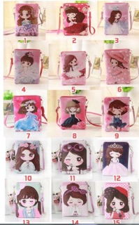 Túi đeo chéo chibi, hoạt hình