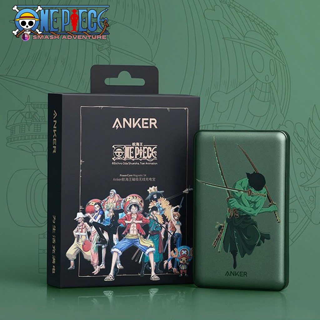 Sạc dự phòng ANKER PowerCore Pin 5000mAh 5K Magsafe IPhone 12 12 Pro 12 Pro max - A9513 One Piece Zoro