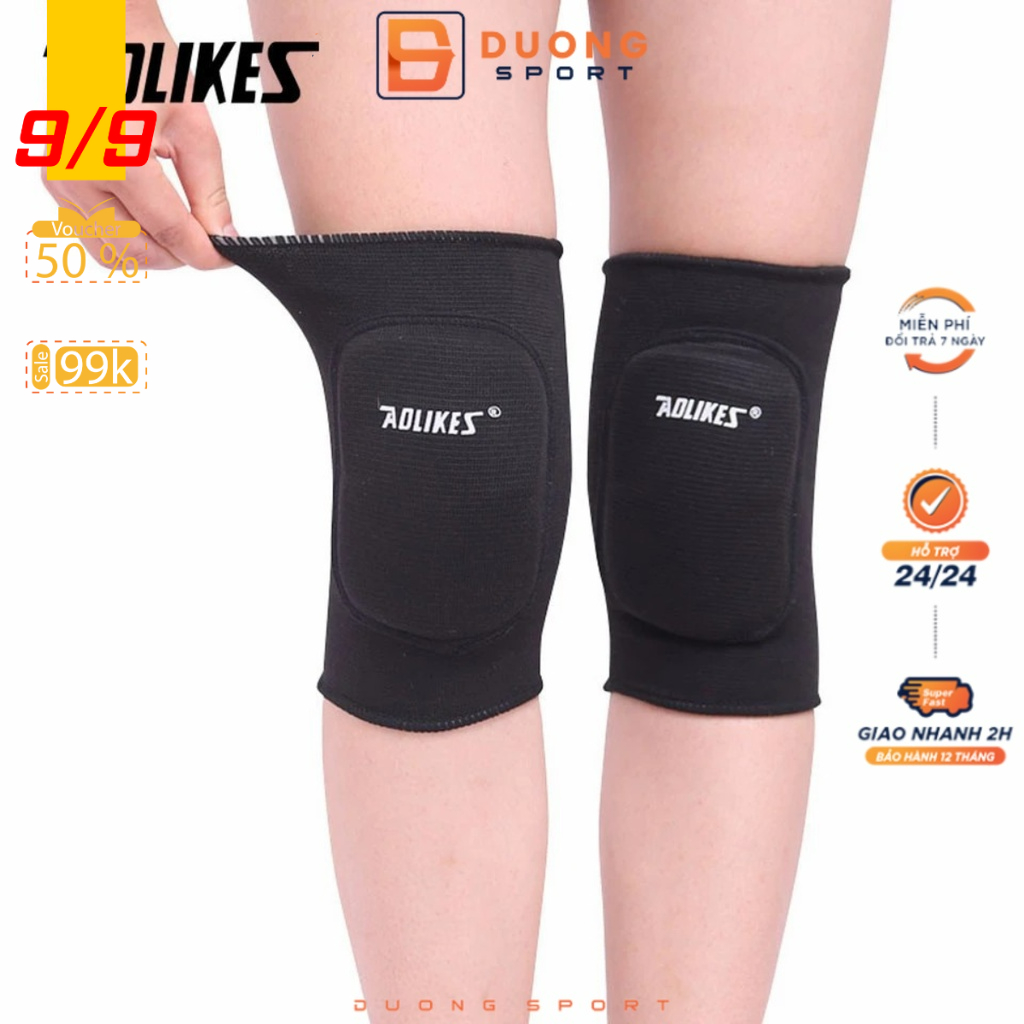 Đai Cuốn Bảo Vệ Đầu Gối Có Đệm Chơi Thể Thao Aolikes AL0219