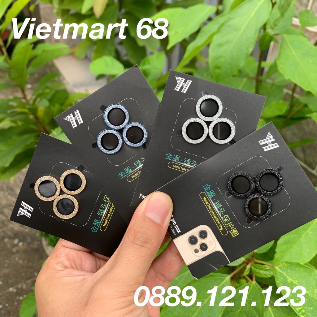 Vòng Bảo Vệ Camera iPhone 12Pro - 12Pro Max, iPhone 13Pro - 13Pro Max - Chống Bụi, Hạn chế vân tay &amp; Mờ Camera