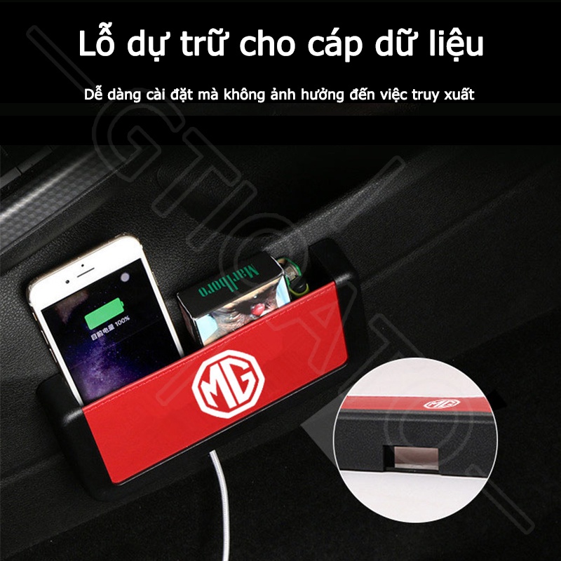 GTIOATO Hộp Đựng Điện Thoại Trên Oto Hộp Đựng Điện Thoại Trên Xe Túi Đựng Điện Thoại Trên Ô Tô HộP ĐựNg Đồ TrêN Ô Tô Khay ĐựNg Đồ Ô Tô Phụ Kiện Xe Hơi Cho MG MG5 EP ZS 5 HS