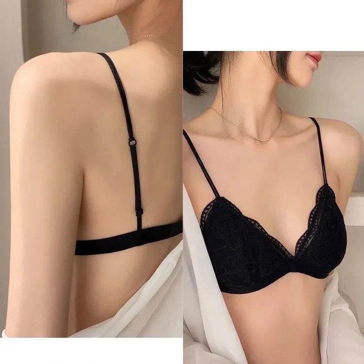 Áo Ngực Không Đường May Có Vòng Kim Loại Mỏng Gợi Cảm