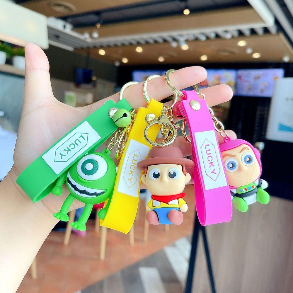 Móc Khóa Xe Hơi Hình Búp Bê Mike Wazowski Buzz Lightyear