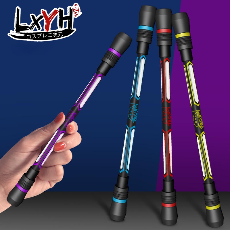🔥READY STOCK🔥 Bút 1 cái Bút quay chính hãng với ánh sáng cân bằng bút Bút dầu Ngón tay bút chì học sinh linh hoạt Quà tặng đi học