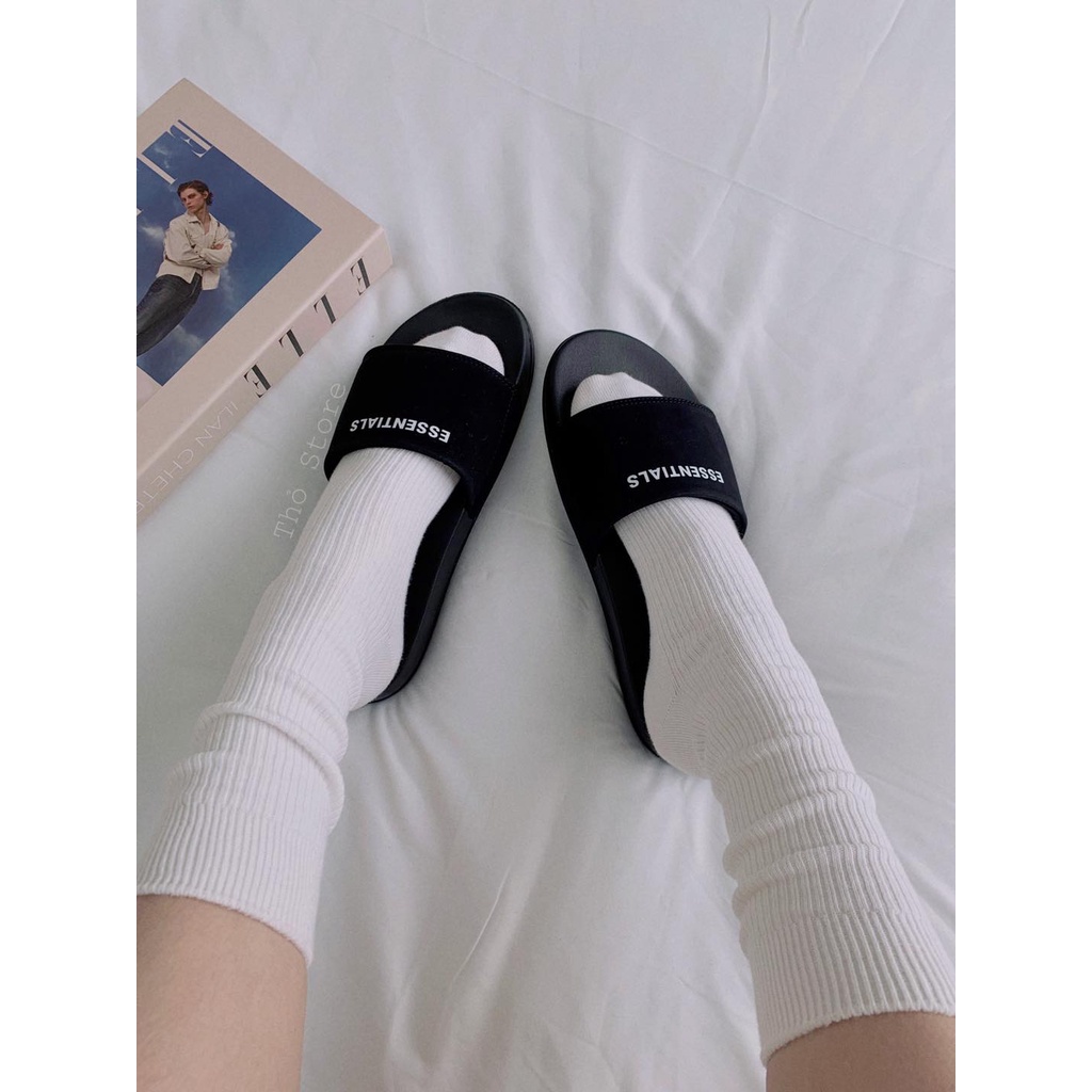 Dép Essentials Nữ Nam Kiểu Dáng Quai Ngang Phong Cách Thời Trang Hàng Chuẩn Loại 1 CSD026