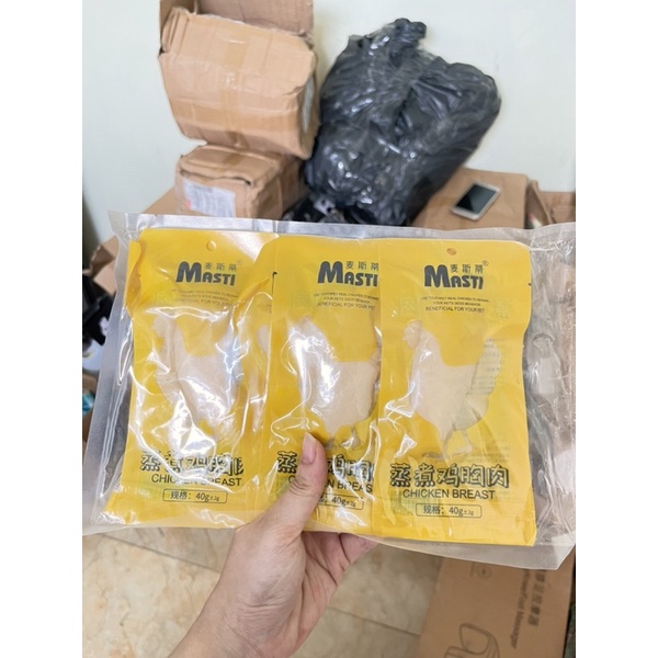 Ức gà hấp thần thánh cho cún / mèo Masti