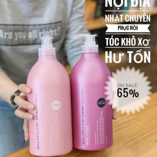 DẦU GỘI XẢ SALON LINK CHO TÓC NHUỘM