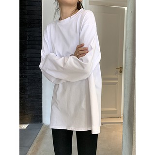 Áo thun trơn dài tay, áo Sweater Trơn Oversize Unisex Kid's Home
