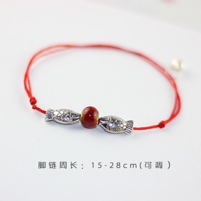 Lắc Chân Gốm Chuông Cá