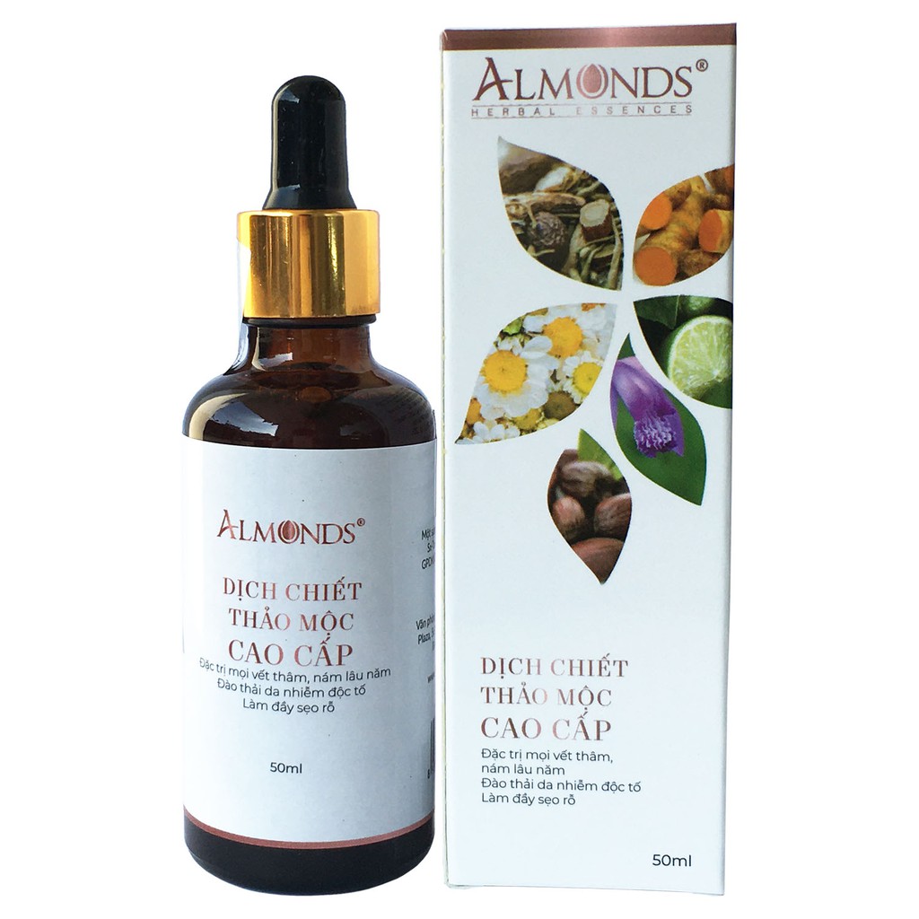Cao Cấp Dịch Chiết Thảo Mộc Làm Sạch Nám - Tàn Nhang - Thâm Mụn Almonds 50ml ..