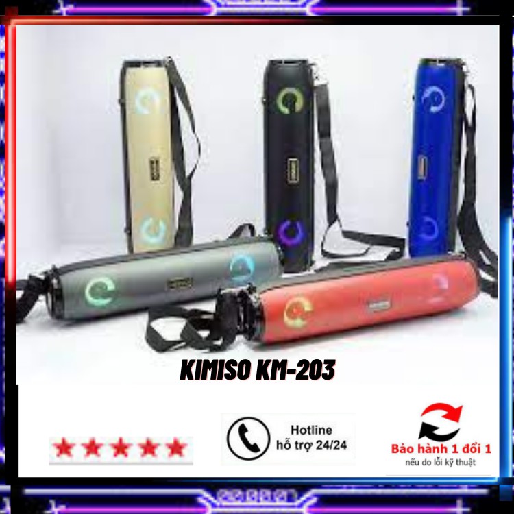 💞Loa Bluetooth KMS KM-203💞Âm Thanh Siêu Trầm-Siêu Bas-Kết Hợp Đèn Led Theo Nhạc Tinh Tế-Kết Nối Đa Chức Năng-BH 6T