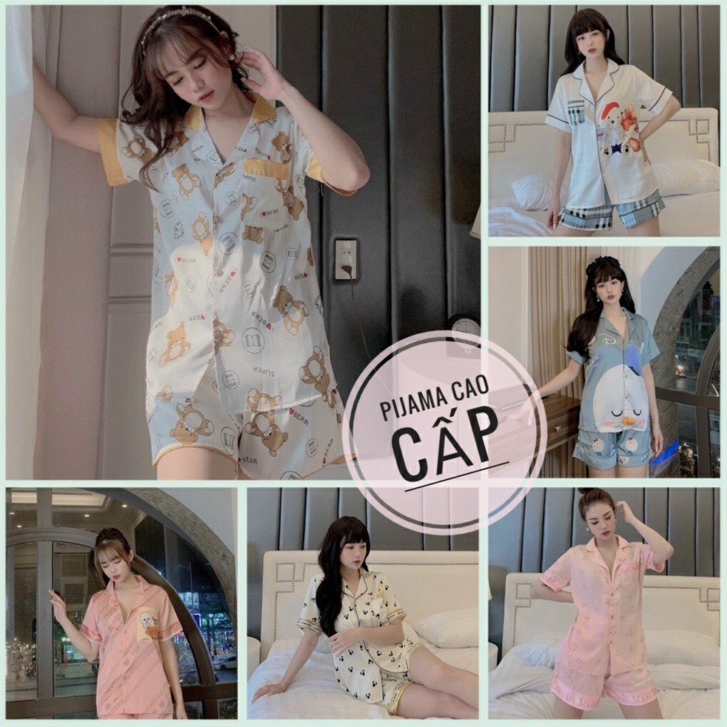 Bán buôn bán Sỉ đồ bộ Pijama Lụa hàng thiết kế Cao cấp Sang trọng lịch lãm phong cách Hàn Quốc