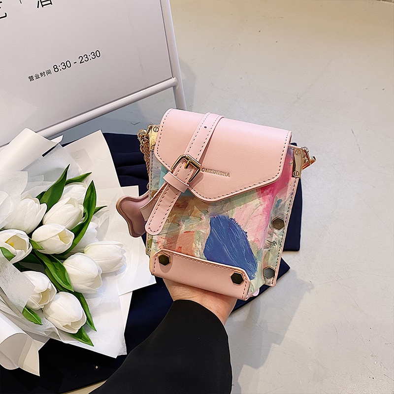 IELGY Túi Đeo Vai Hình Vuông Cỡ Nhỏ Thời Trang Cho Nữ