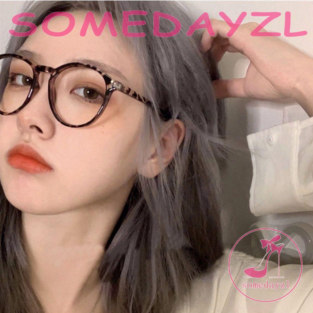 Kính Chống Bức Xạ Gọng Tròn Phong Cách Retro Hàn Quốc Cho Nam Nữ