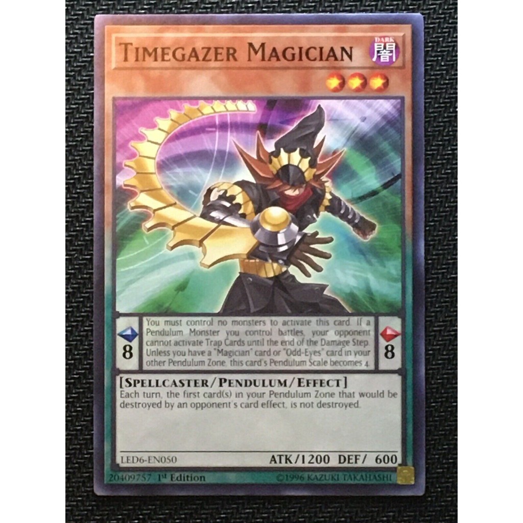 THẺ BÀI YUGIOH [ BEL ] Timegazer Magician - LED6-EN050 - Common