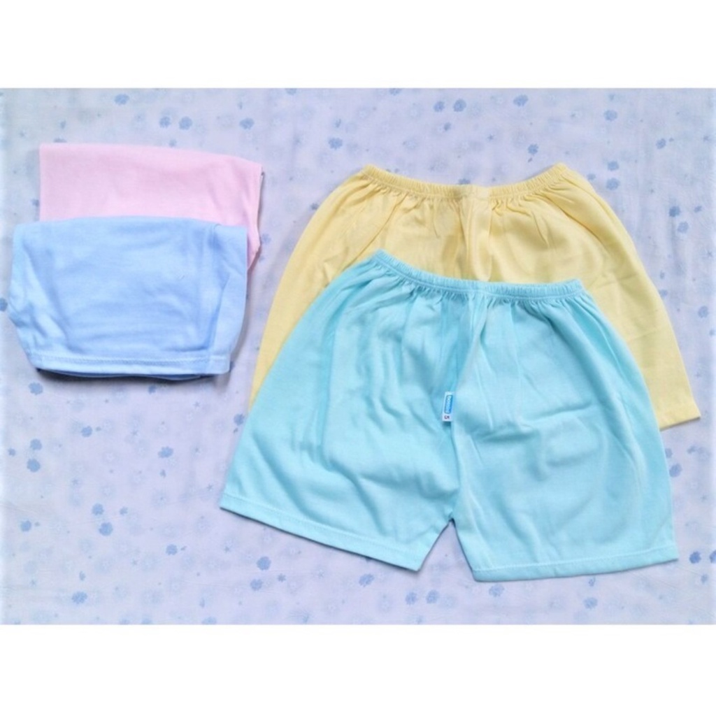 Quần ngắn màu sơ sinh Bossini 100% cotton