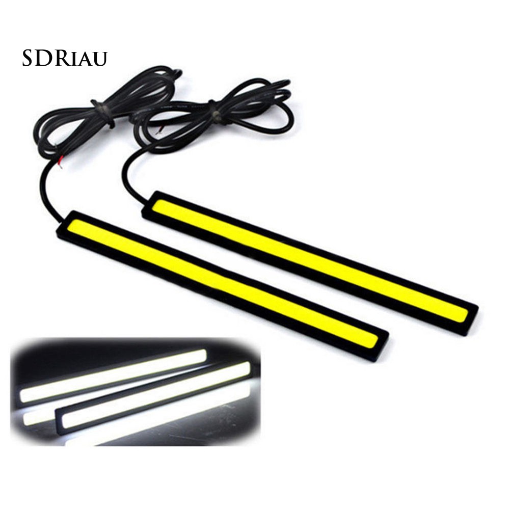 Cặp thanh đèn DC 12V COB LED chống nước tiện dụng dành cho xe hơi