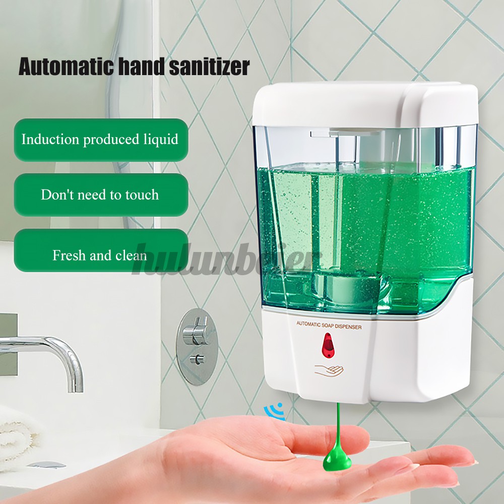 Bình Đựng Xà Phòng Cảm Biến Tự Động Dung Tích 700ml Automatic Soap Dispenser Wall Mounted Infrared Induction Smart Liquid Soap Dispenser For Kitchen Bathroom Accessory