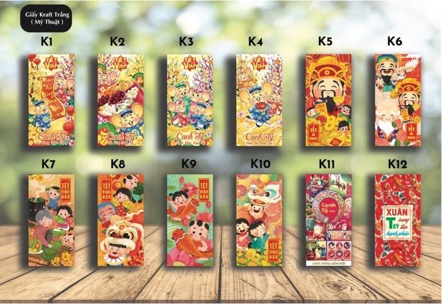 Lốc 10 Bao Lì Xì Tết 2023 Xinh Xắn