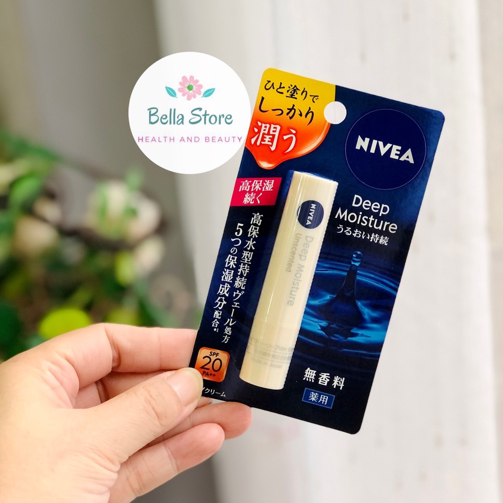 Son dưỡng chống nắng Nivea Deep Moisture nội địa Nhật SPF20 PA++