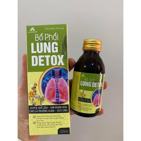 bổ phổi lung detox hàng 125ml chính hãng