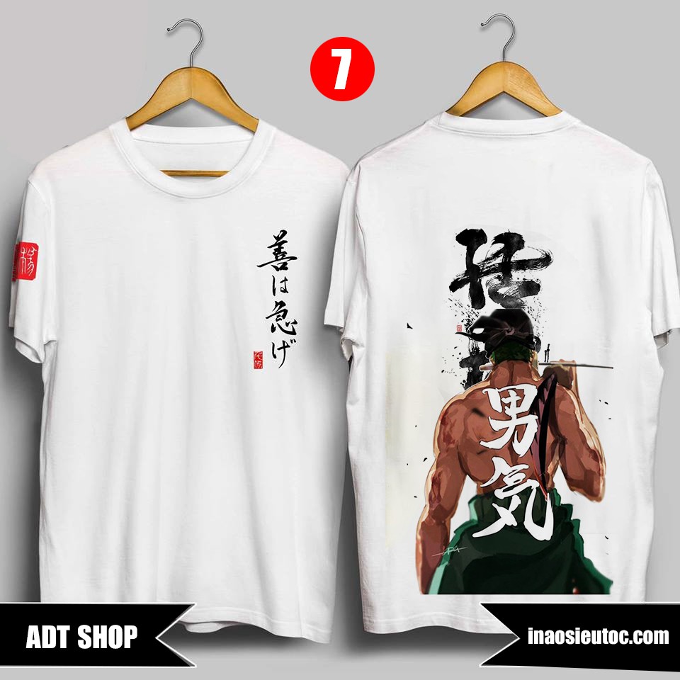 🔥HOT🔥BST áo phông One Piece Zoro Lù Ace in hình đẹp ⚡ Mẫu Áo in hình Luffy Gear 5 giá cực rẻ