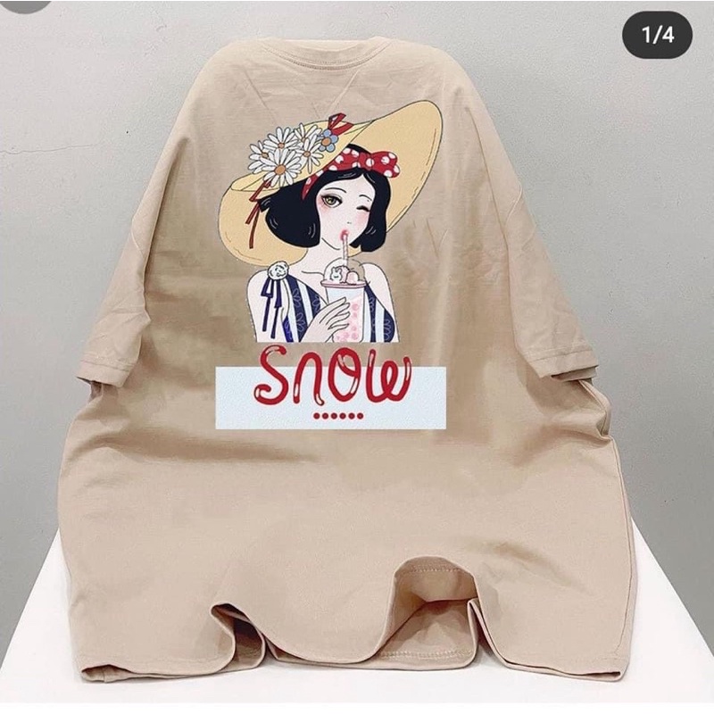 [ Rẻ vô địch ] Áo thun cotton tay lỡ dáng rộng unisex - cô gái đội mũ
