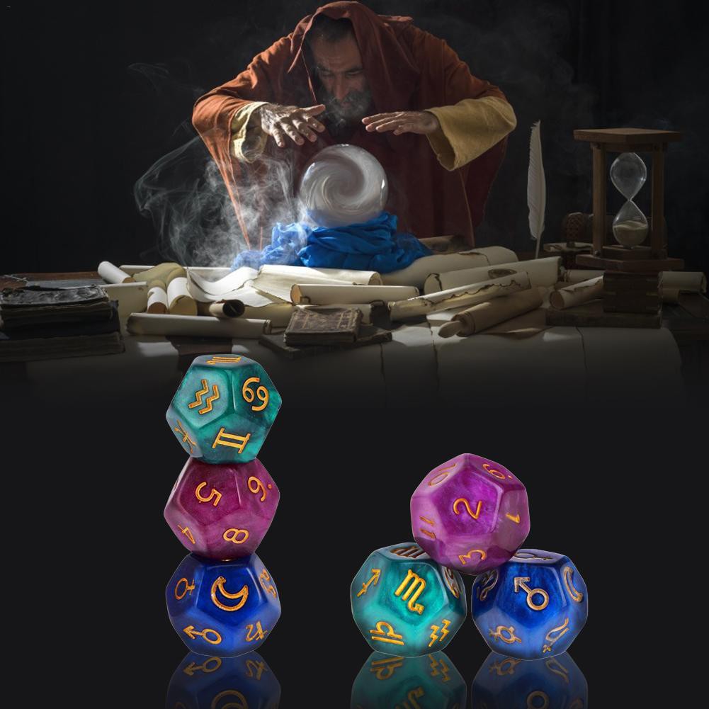 Set 3 Khối Xí Ngầu 12 Mặt Chuyên Dụng