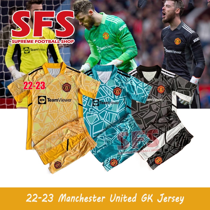 Áo Thun Tay Ngắn In Số 22-23 MU Man U Home Cho Thủ Môn Goalkeeper