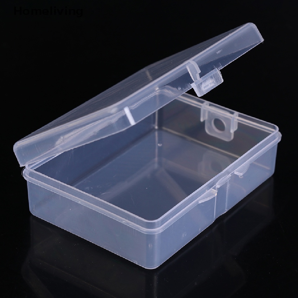 Set 10 Hộp Nhựa Trong Suốt Hình Chữ Nhật Đựng Trang Sức Tiện Dụng