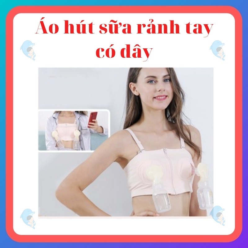 Áo Hút Sữa Rảnh Tay Có Dây 100% Cotton Hàng Việt Nam Chất Lượng Cao
