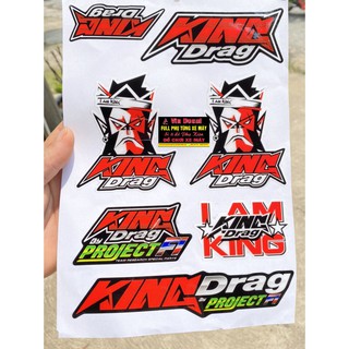 Bộ tem Kingdrag nổi dán các loại xe